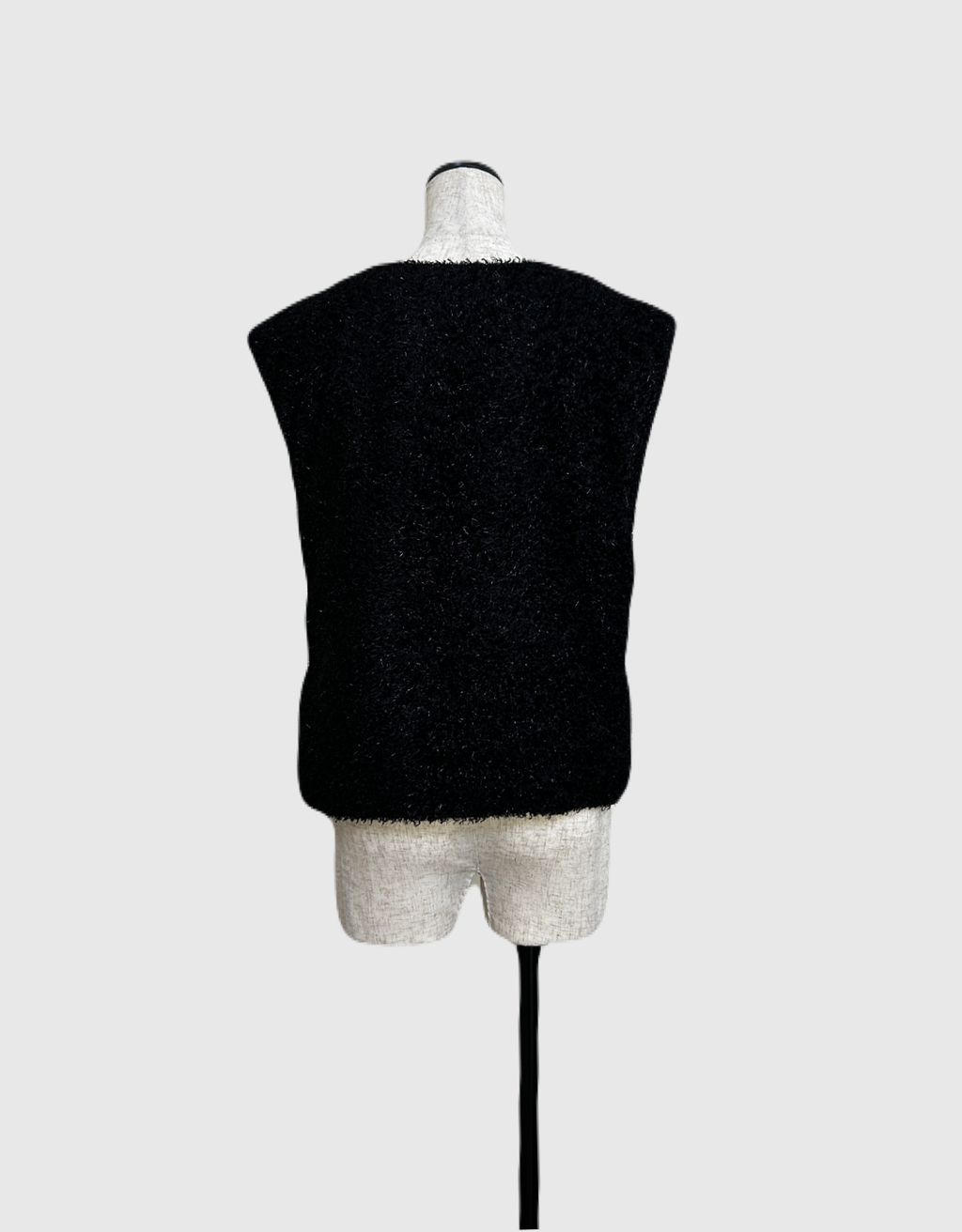 ラメスリーブレストップス（ブラック）