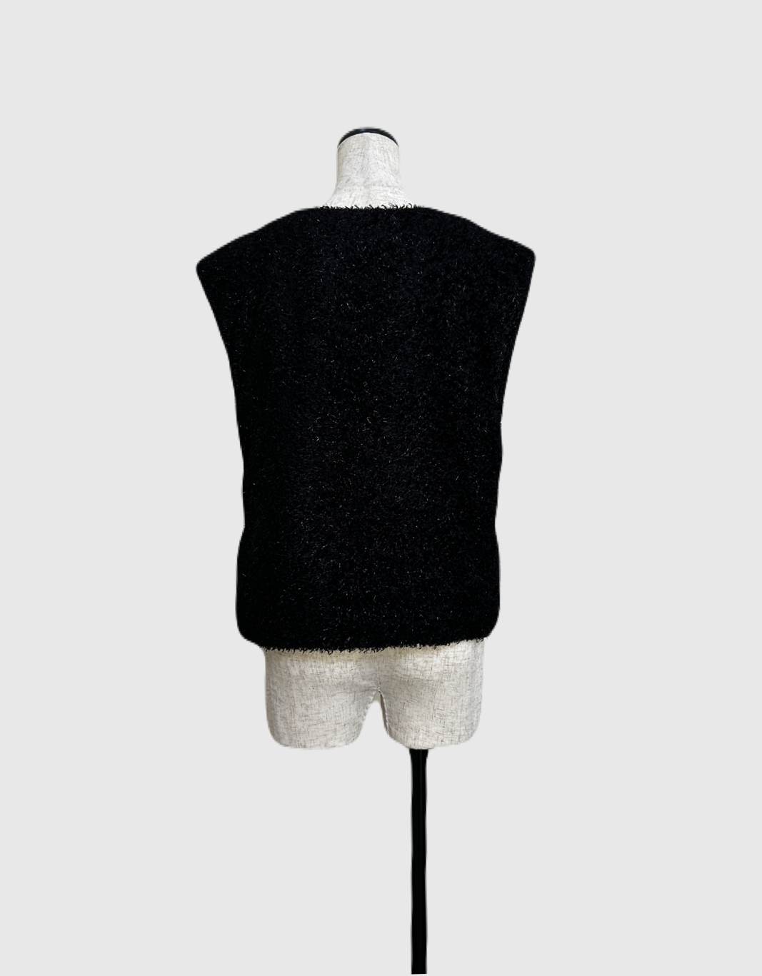 ラメスリーブレストップス（ブラック）